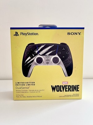PS5 DualSense Controller Marvel's Wolverine Adamantium Limited Edition In Hand