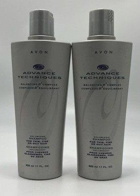 2 AVON  Advance Techniques Balancing B2 Complex Volumizing Shampoo 11 fl oz