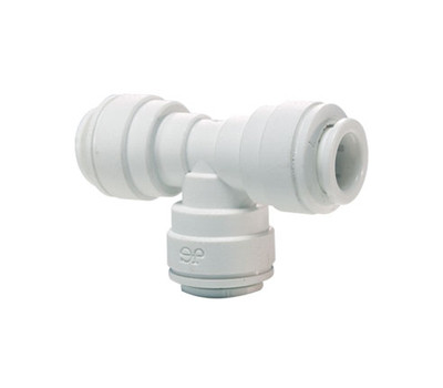 JOHN GUEST PP0212W 3/8 Inch Push-Fit Tee for Potable Water