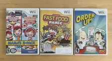 Cooking Mama 2-Pack, Fast Food Panic, Order Up - 2 CIB, 1 New - Wii Games Lot