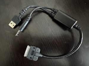 Genuine BMW iPod/iPhone Cable Adapter (30 pin Connector) 61122338491 61120440812