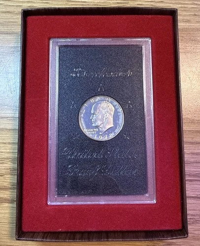Photo of a 1972-S Eisenhower Dollar Proof from an eBay listing that sold on Jul 17, 2026