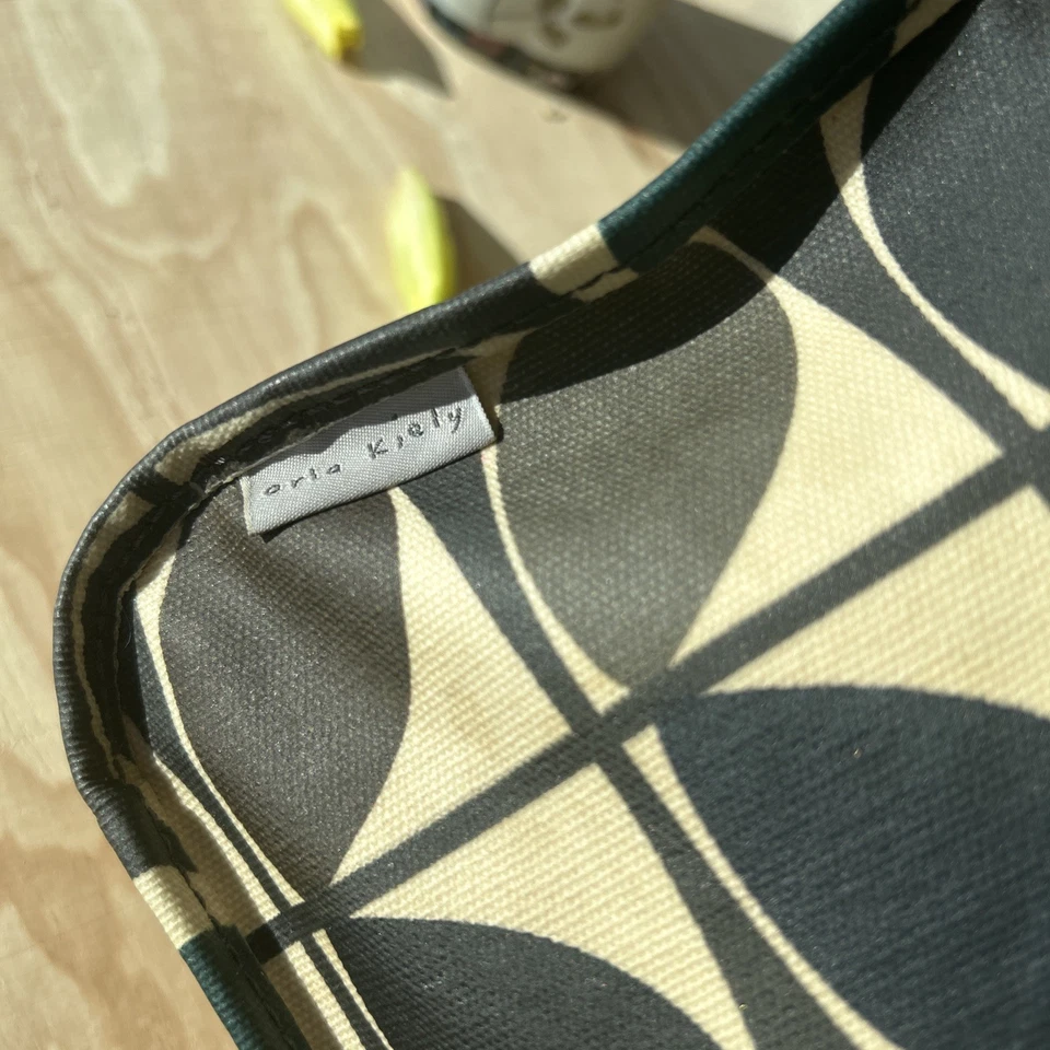 Bolso de Hombro Orla Kiely Hoja Scandi Verde Azulado Marrón Comestibles Playa Runaround DIVERTIDO Foto 4 de 4