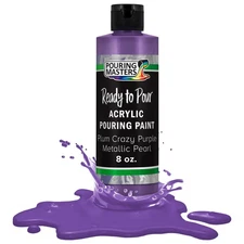 Pouring Masters Plum Crazy Purple Metallic Pearl 8-Ounce Acrylic Pouring Paint