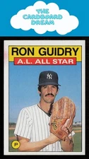 Ron Guidry 1986 Topps #721 New York Yankees Baseball Card