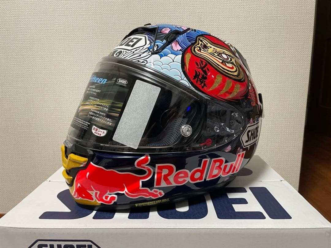 SHOEI X-fifteen X15 Motegi 5 Red Bull L Motorcycle Helmet | eBay