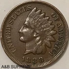 1888 Indian Head Cent Penny XF-AU Extremely Fine-About Unc. From Estate Hoard