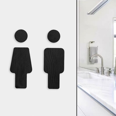 Männer und Frauen Toilette Signages Plaque Toilette Richtung Zeichen für