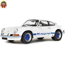 1973 Porsche 911 RSR White Blue Carrera Stripes 1:18 Solido Diecast — SALE NEW
