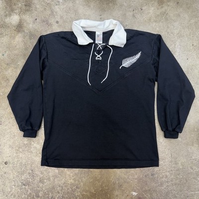 Vintage KooGa New Zealand All Blacks Rugby Size Large Long Sleeve 2000s