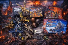 Mega Bloks Dragones Edad de Metal ENORME Lote Dragones Castillo Paredes Huevos Raro Fuera de Stock