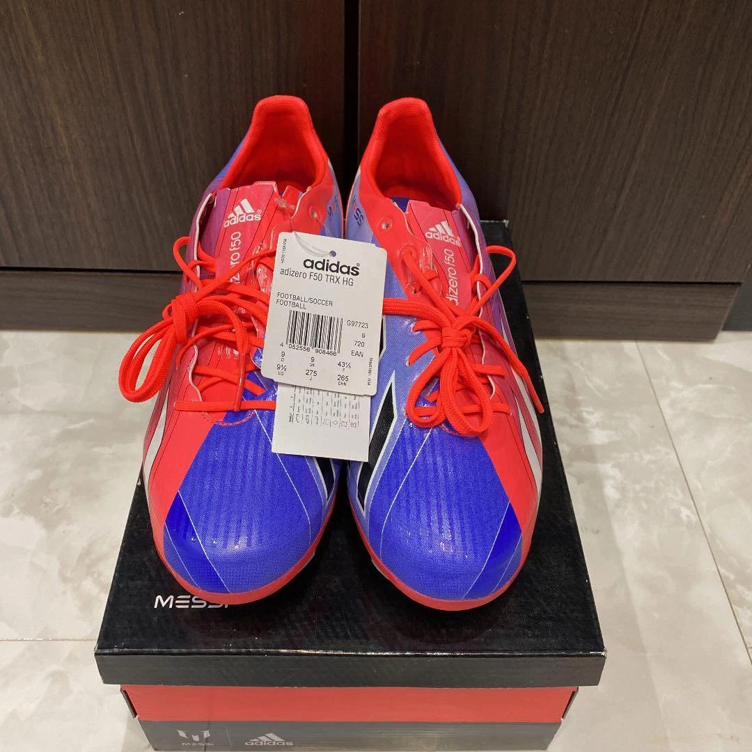 Adidas Adizero F50 TRX HG Football Soccer Spike 27.5cm US9.5 NEW red blue white