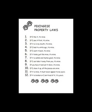 Pekingese - CUSTOM MATTED - Dog Art Print - P/L