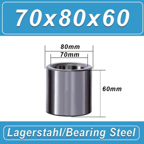 Lager Stahlhülse Buchse ID 70/72/75-130mm verschleißfeste Abstandshalter - Bild 25 von 154