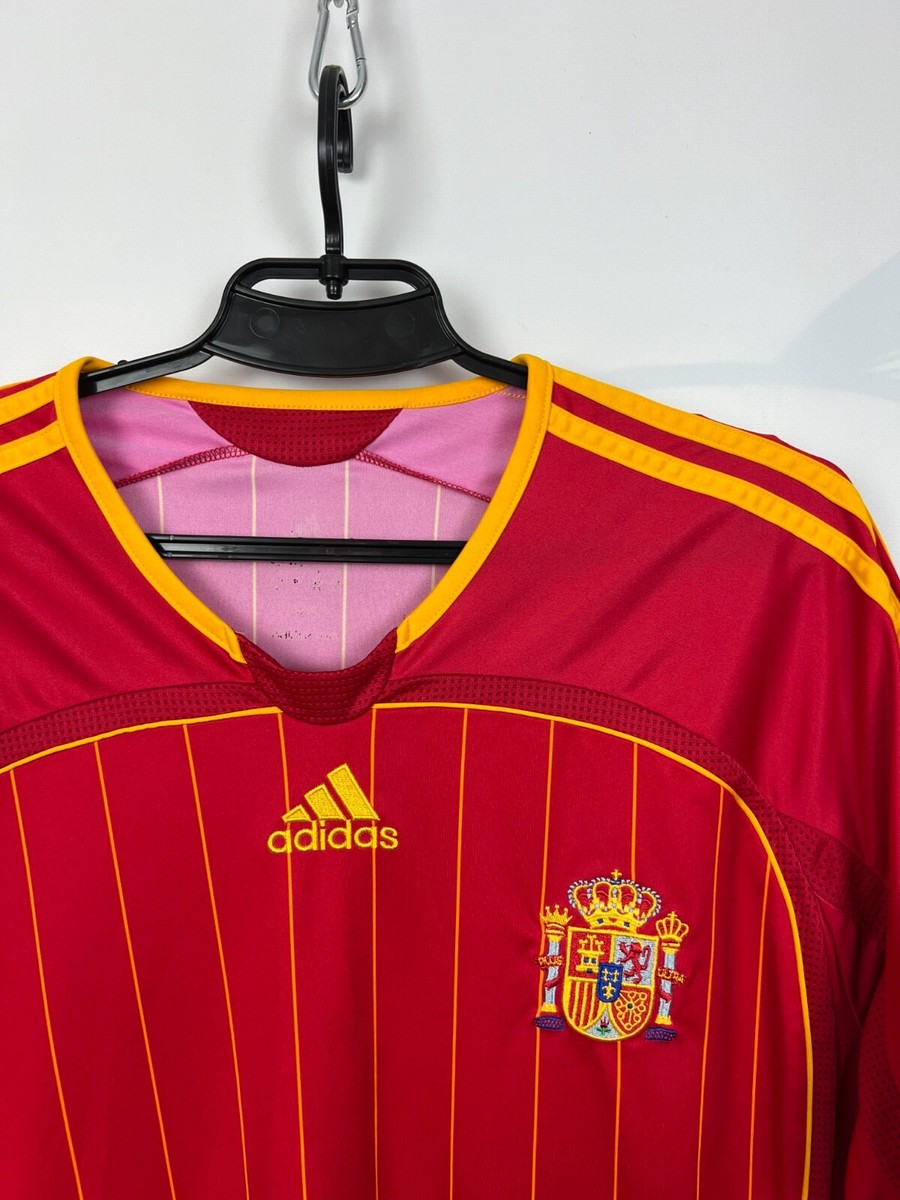 Adidas Spain 2006-2007 Home Jersey Size ~XL 740144 | eBay