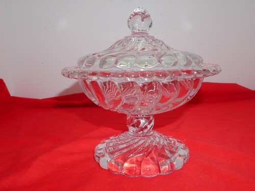 Plato de compota/caramelo cubierto alto vintage Colony by Fostoria/ - Imagen 2 de 11