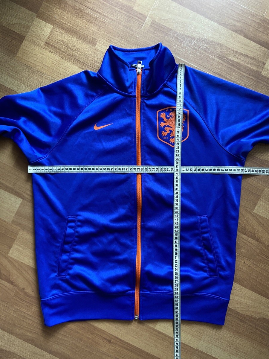 NETHERLANDS 2014 2015 AWAY FOOTBALL SOCCER TRACK JACKET NIKE sz M
