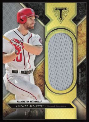 2017 Topps Triple Threads Single Jumbo Unity Relics Silver Daniel Murphy /27