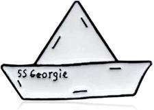 Paper Boat SS Georgie - Stephen King's IT Enamel Pin Badge New Pennywise