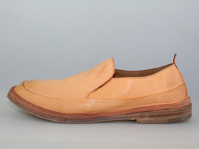 Chaussures Femme MOMA 37 Ue Mocassins Orange Cuir DF688-37