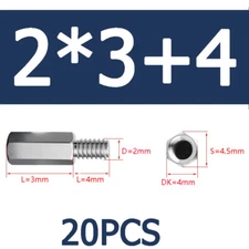 M2 303 Stainless steel single head hexagon stud motherboard Isolation column