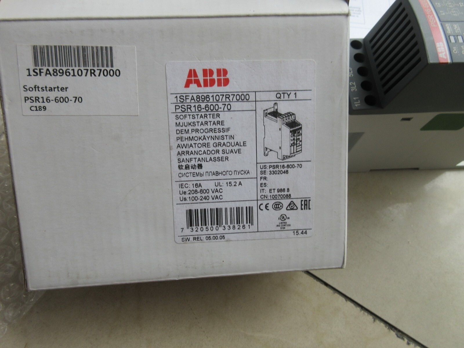 1PC NEW PSR16-600-70 7.5KW #F22