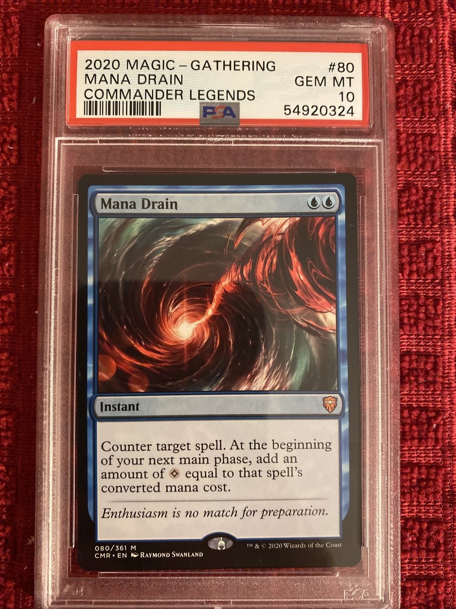 PSA 10 Gem Mint Mana Drain 2020 Magic The Gathering Commander