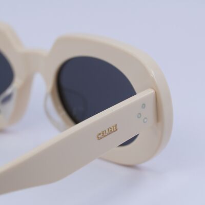 Celine CL40276U 25A Shiny Ivory/Smoke 54-20-140 Sunglasses  display picture 1