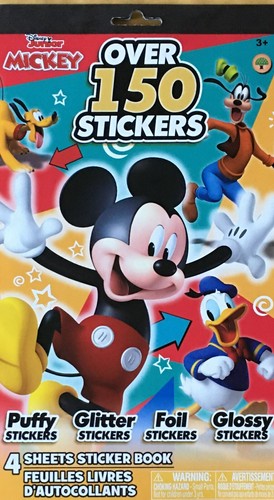 Disney Junior Mickey Over 150 Stickers New Puffy Glitter Foil Glossy 2021 - 第 1/1 張圖片