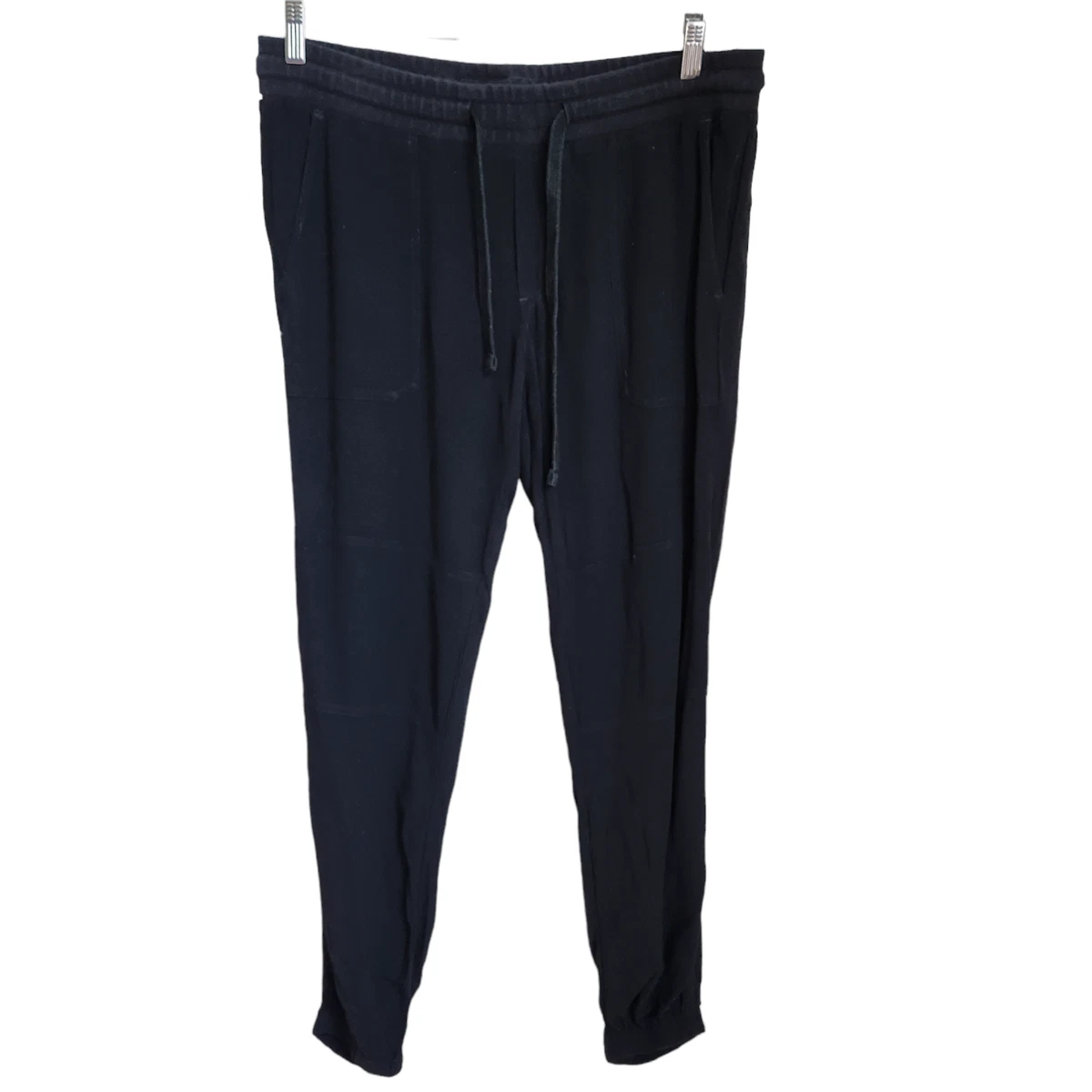 James Perse Jogger Pants Black Size 3 Large Viscose Lightweight Pull On Elastic