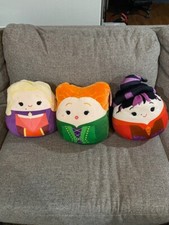 Squishmallow 12" Hocus Pocus Sanderson Sisters Plush Halloween Set of 3 NWT
