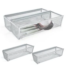 4pcs Drawer Organizerdrawer Organizer For Kitchenutensil Mesh Drawer Organizer W