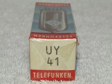 Vintage Telefunken UY41 Half Wave Rectifier Electron Tube Brand New Sealed Box