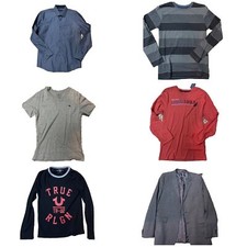 Lot Of 6 Pc Boys Summer Fall Clothes Sz 18-20 Year True Religion DKNY NAUTICA