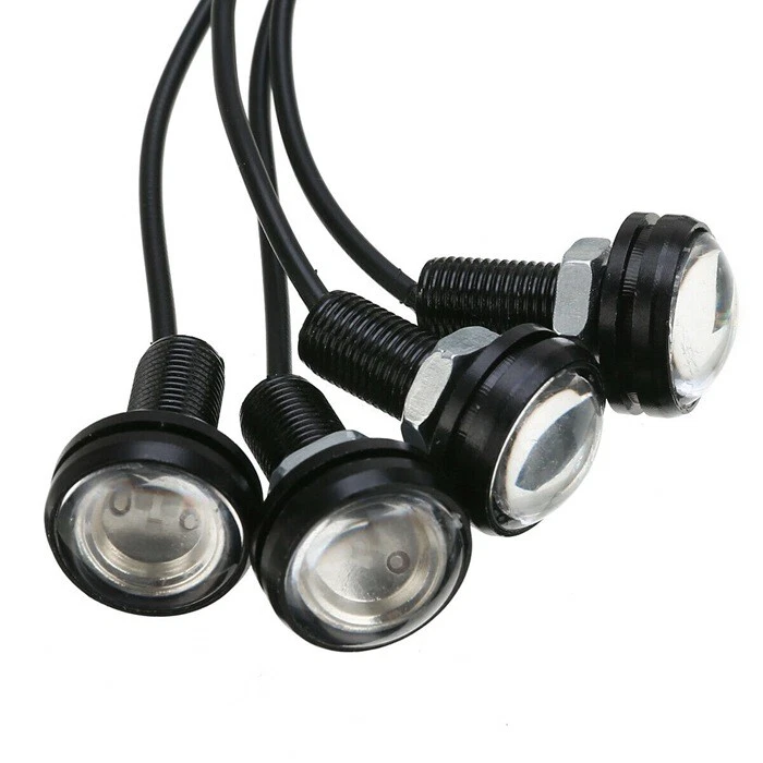 10x Eagle Eye Lamps LED DRL Fog Daytime Running Car Light Tail Backup 12V 18mm - Image 2 of 4