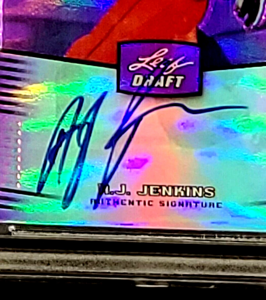 2012 Leaf Metal Draft Purple #AJJ A.J. Jenkins Auto RC /25 BGS 9.5 / 10 POP 1 - Image 4 of 4