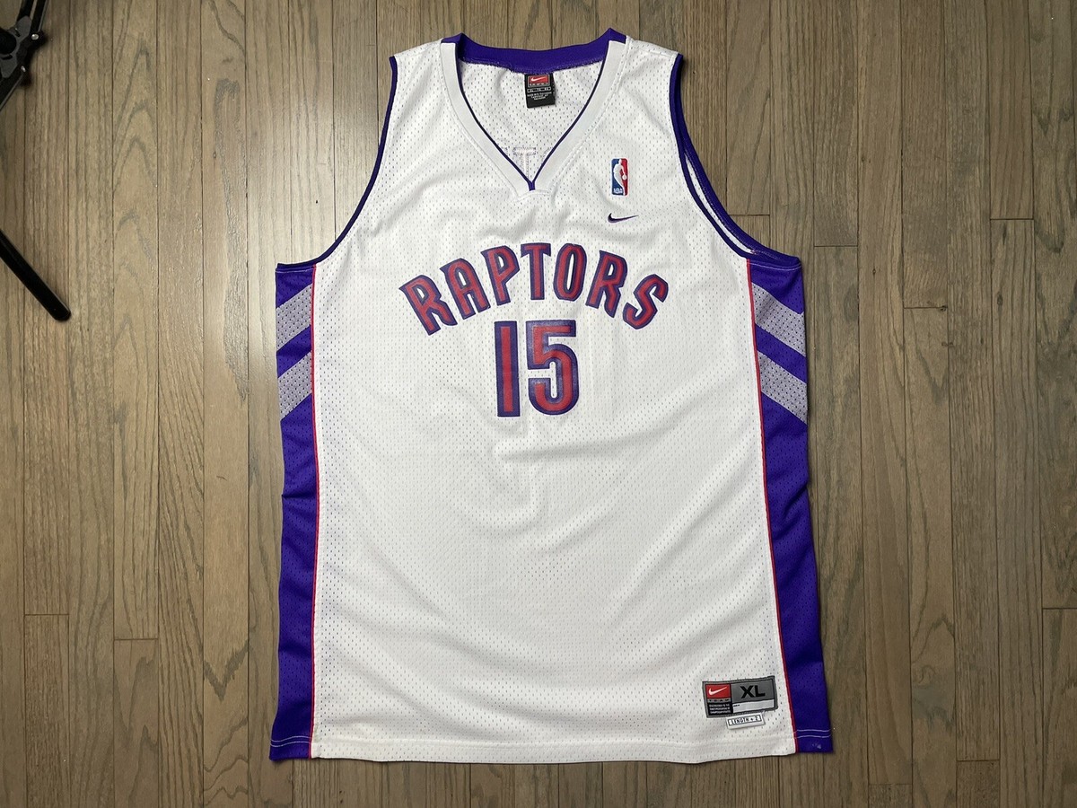 Vintage Nike Team Toronto Raptors Vince Carter 15 Swingman Jersey Size XL