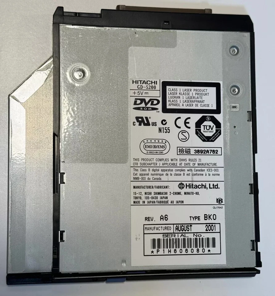 GENUINE IBM ThinkPad A20 A22 A30 T20 T22 T30 R30 R40 X30 X31 CD/DVD Drive - Image 3 of 4