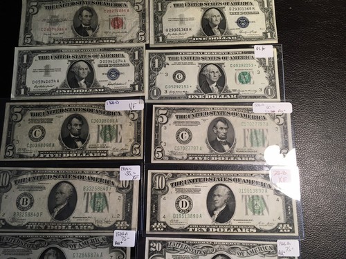 24 Small Circ And Higher Grade 20.00 Gold NAfrican Silver Cert. Small Issues - Picture 9 of 12