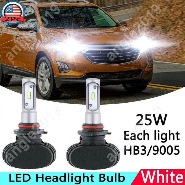 For Chevrolet Equinox 20102017 2x White 9005 LED Headlight Light Bulb High Beam eBay