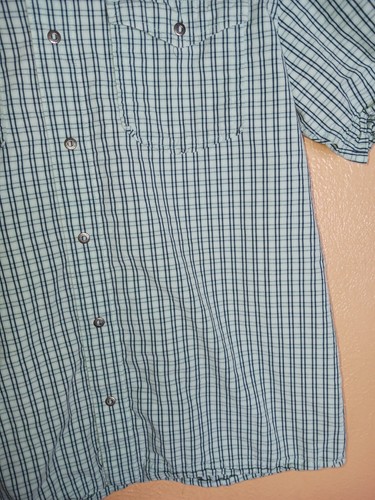 Magellan Outdoors Mens Snap Front shirt -- Blue Stripes Sz. Lg - Picture 4 of 11