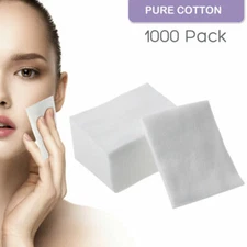1000pcs Daily Facial Cotton Pad Remove Makeup Clean Lashes for Microblading 