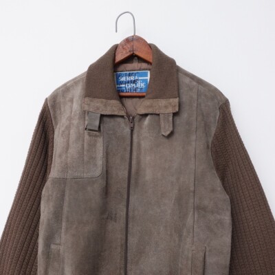 ジャケット・アウター 70s Vintage Suede P/O Western Jacket Men's 1970s Vintage Suede Leather Jacket With Faux Fur Lining