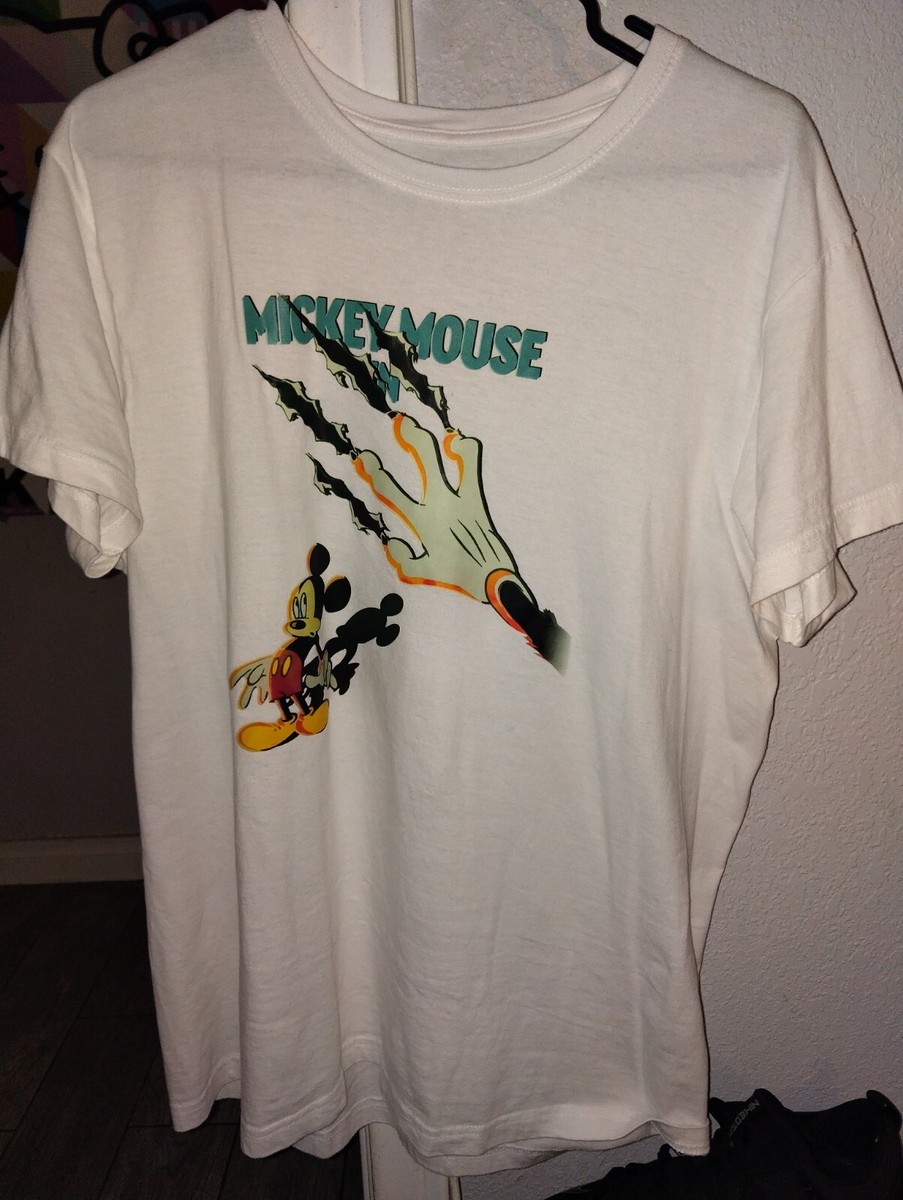 Runaway Brain T Shirt Mickey Mouse Disney Store Vintage Horror