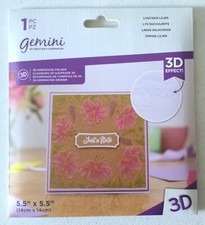 Crafters Companion LUSCIOUS LILIES 3D EMBOSSING FOLDER Gemini New
