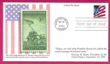 USA 2001  Mystic FDC - 34c. UNITED WE STAND - Fdi WASHINGTON, DC