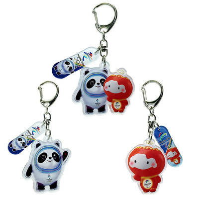 Bing Dwen Dwen Key Chain 2022 Beijing Winter Olympic Games Mascot Acrylic Chain