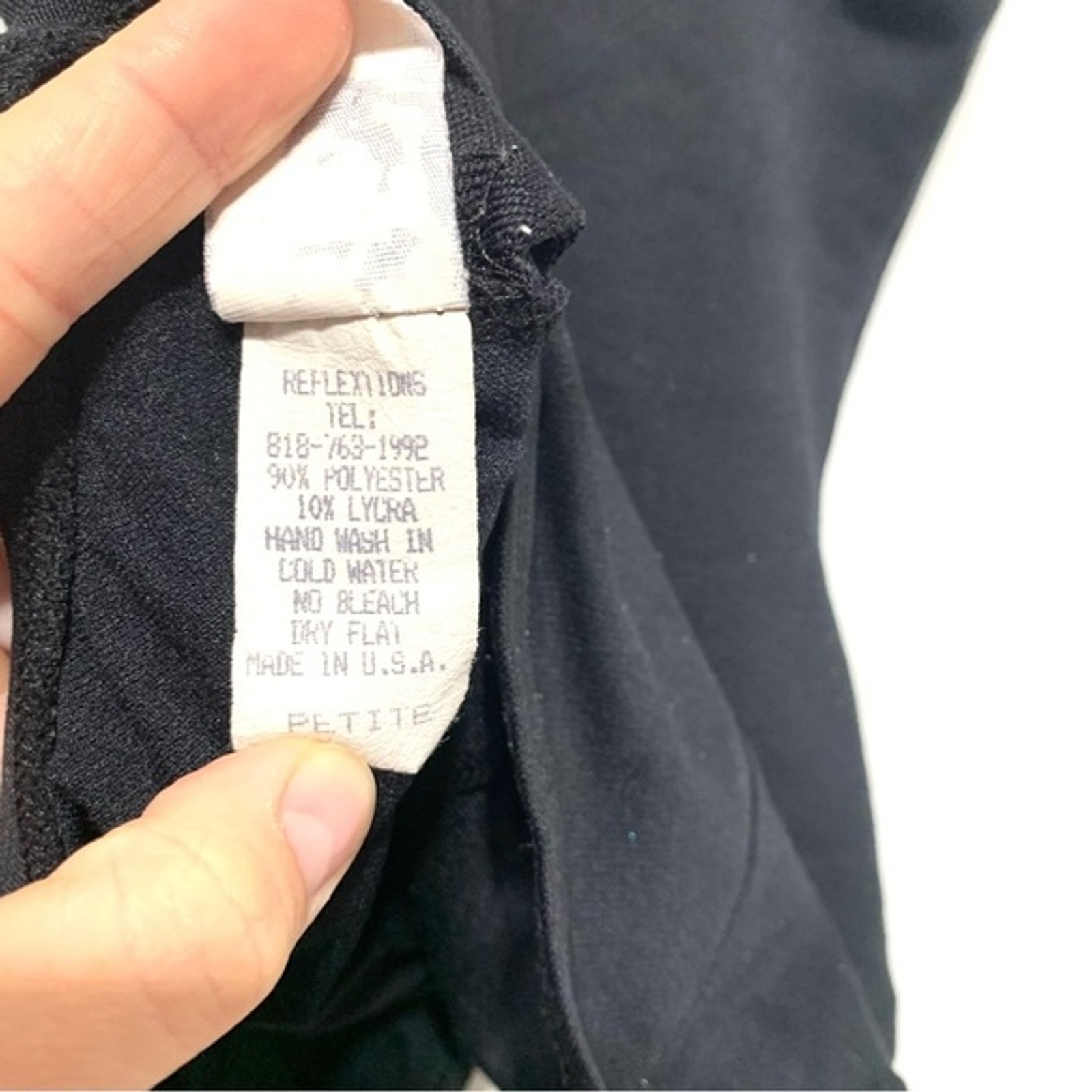 Reflections Dance Solid Black Stretch Dance Tank … - image 4