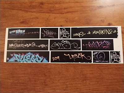 O Scale Custom Graffiti Decals #15- White Film