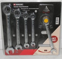 Ratschen Gabel RingschlüSsel Satz 5-Tlg. 8, 10, 13, 14, 17 Mm Verchromter Stahl